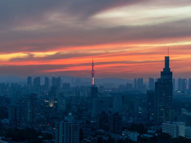 Nanjing, China skyscape